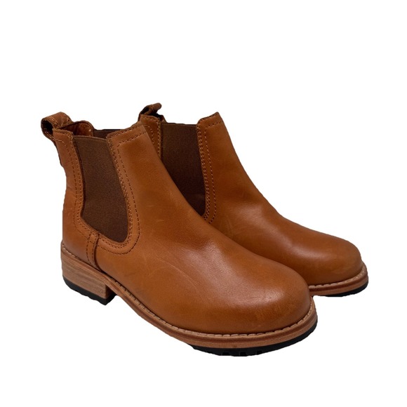 Portland Leather Goods Patina Woman 5.5/35 Classic Chelsea Boots Brown‎ Leather - Picture 1 of 8